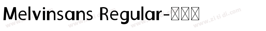 Melvinsans Regular字体转换